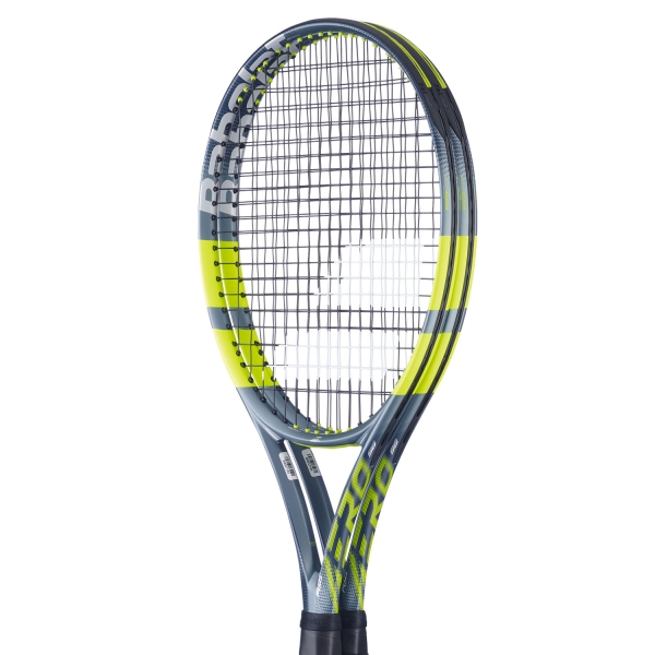 Babolat Pure Aero Tennis Racket Babolat Pure Aero 98 Metallic Grey/Fluo Yellow  Pair 101568