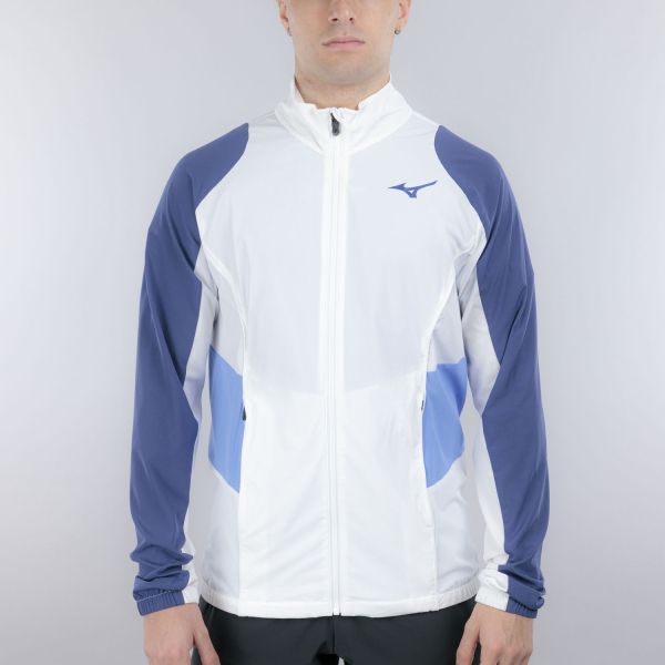 Men's Tennis Jackets Mizuno Frontier Shadow Jacket  White 62GED00201