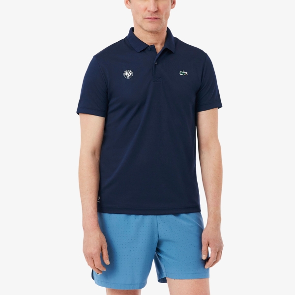 Men's Tennis Polo Lacoste x Daniil Medvedev Roland Garros Polo  Bleu Marine DH0334166