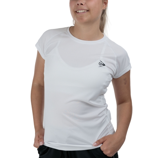 Women`s Tennis T-Shirts and Polos Dunlop Club TShirt  White 880372