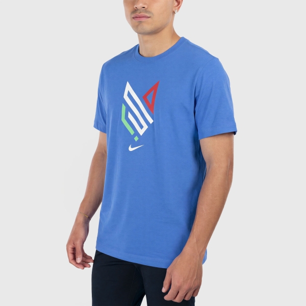 Men's Tennis Shirts Nike Sinner TShirt  Royal Blue/White JF1422463